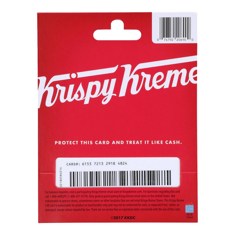 Krispy Kreme $25 Gift Card , 1 each