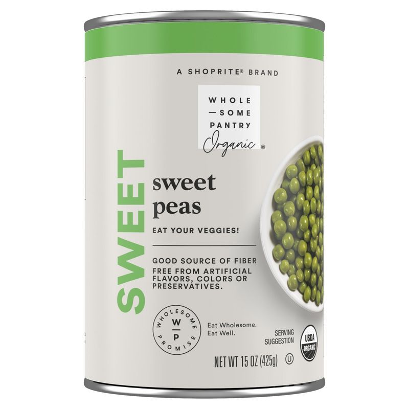 Wholesome Pantry Organic Sweet Peas, 15 oz