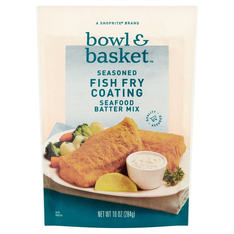 Bowl &amp; Basket Seasoned Fish Fry Coating Seafood Batter Mix, 10 oz