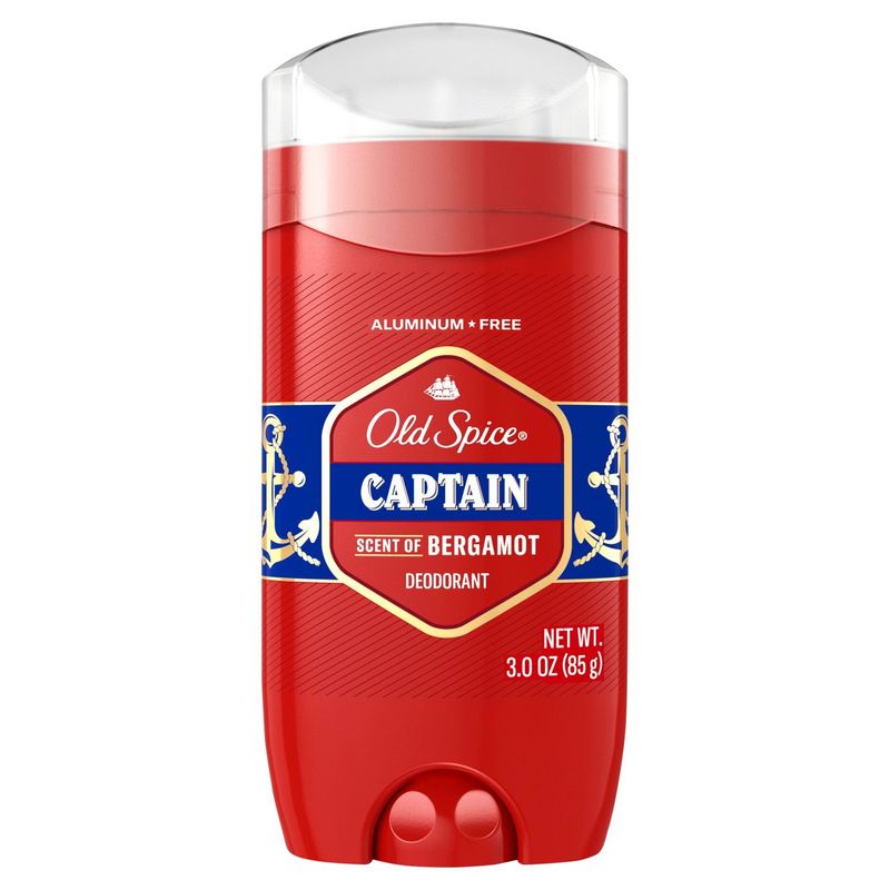 Old Spice Captain Scent of Bergamot Deodorant, 3.0 oz