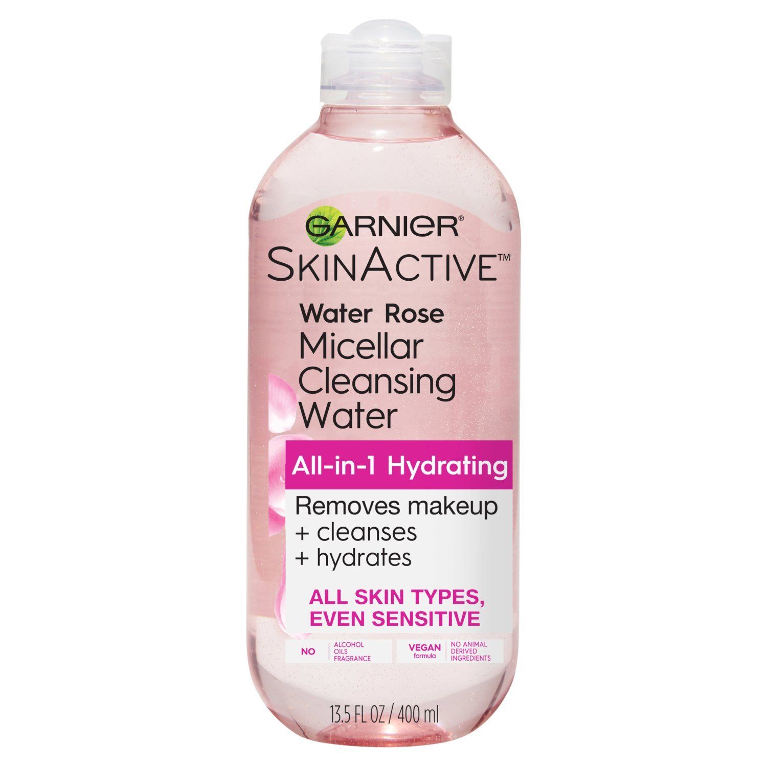 Garnier SkinActive Water Rose Micellar Cleansing Water, 13.5 fl oz