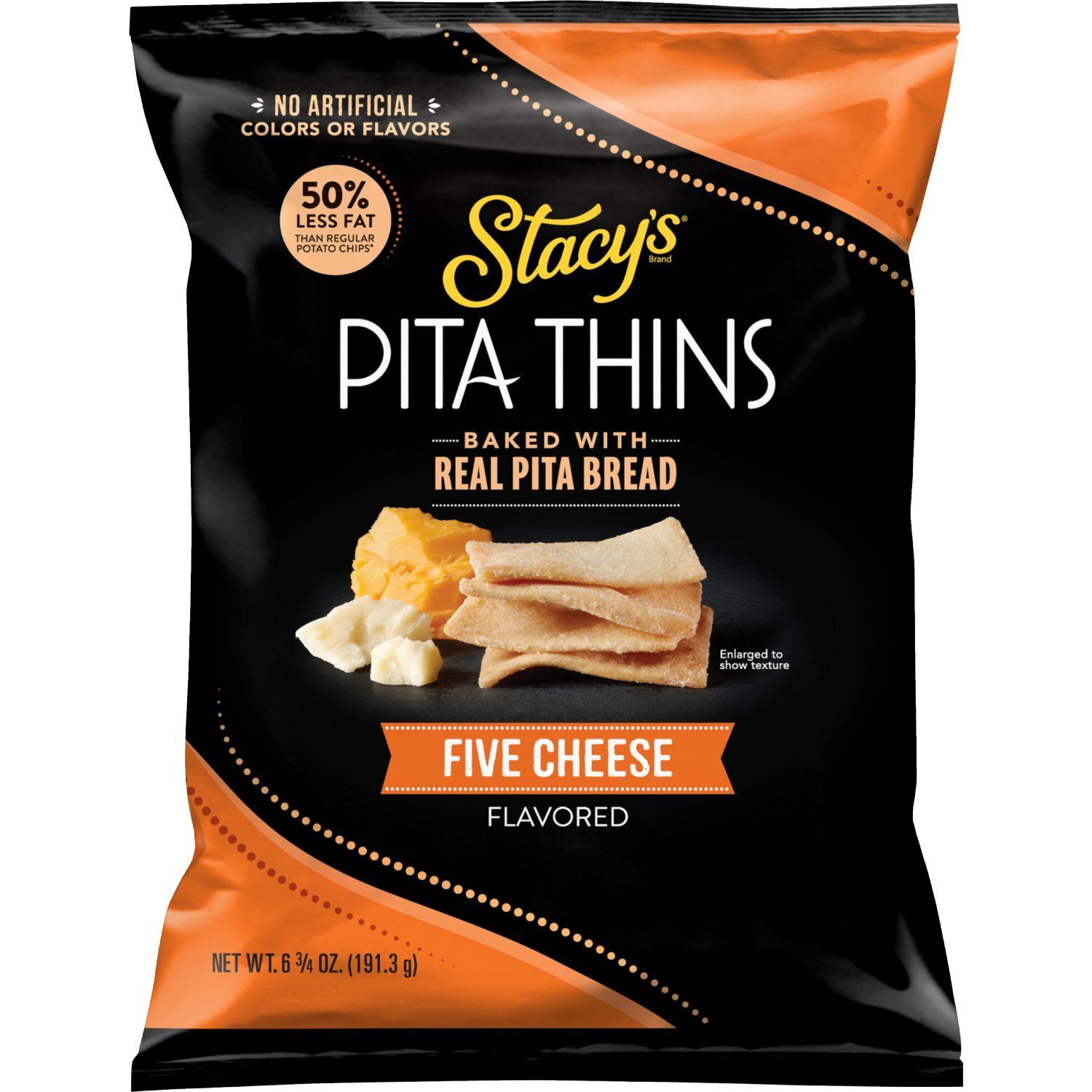 Stacy's Baked Pita Thins Five Cheese Flavored 6 3/4 Oz