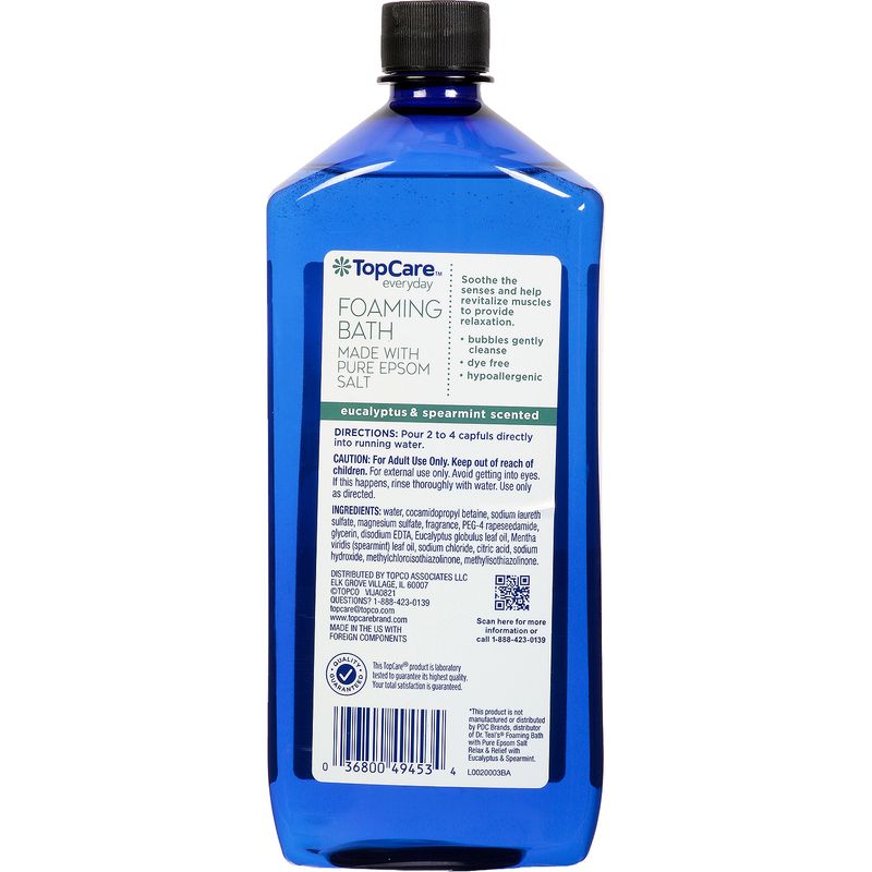 TopCare Eucalyptus &amp; Spearmint Foaming Bath