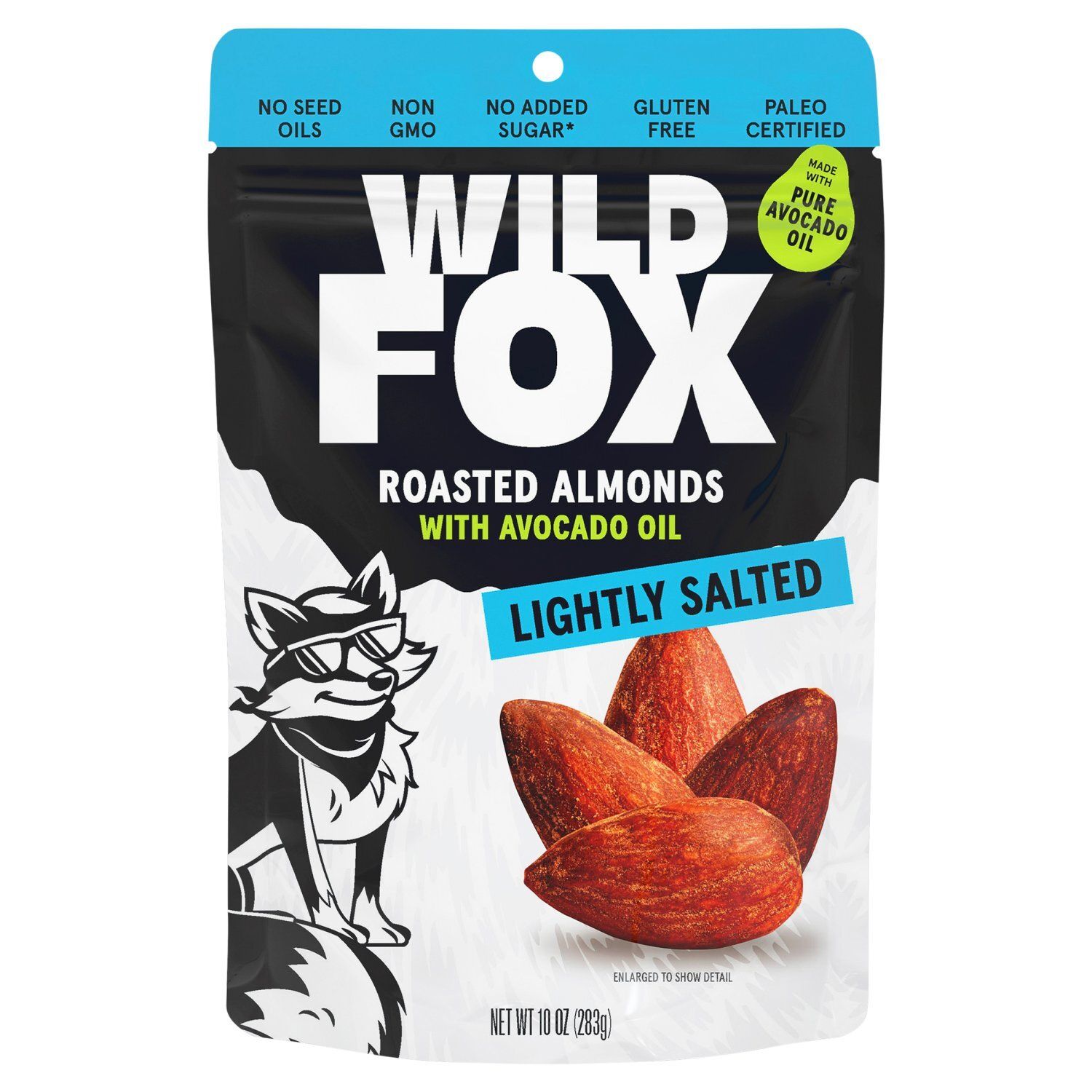 Wild Fox Lightly Salted Roasted Almonds with Avocado Oil, 10 oz