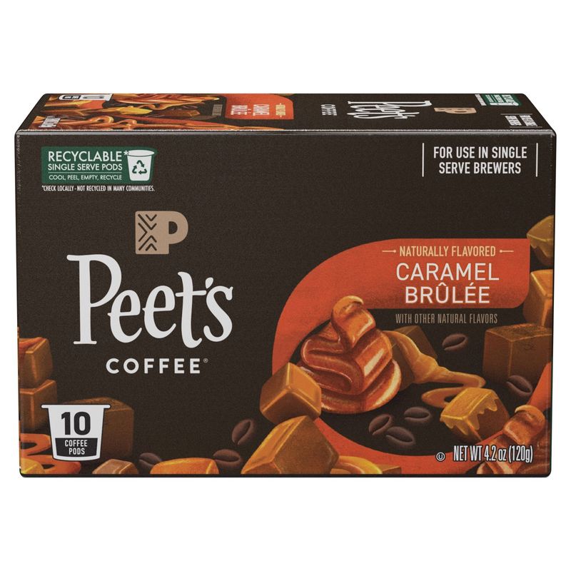 Peet's Coffee Caramel Brûlée Coffee Pods, 10 count, 3.3 oz