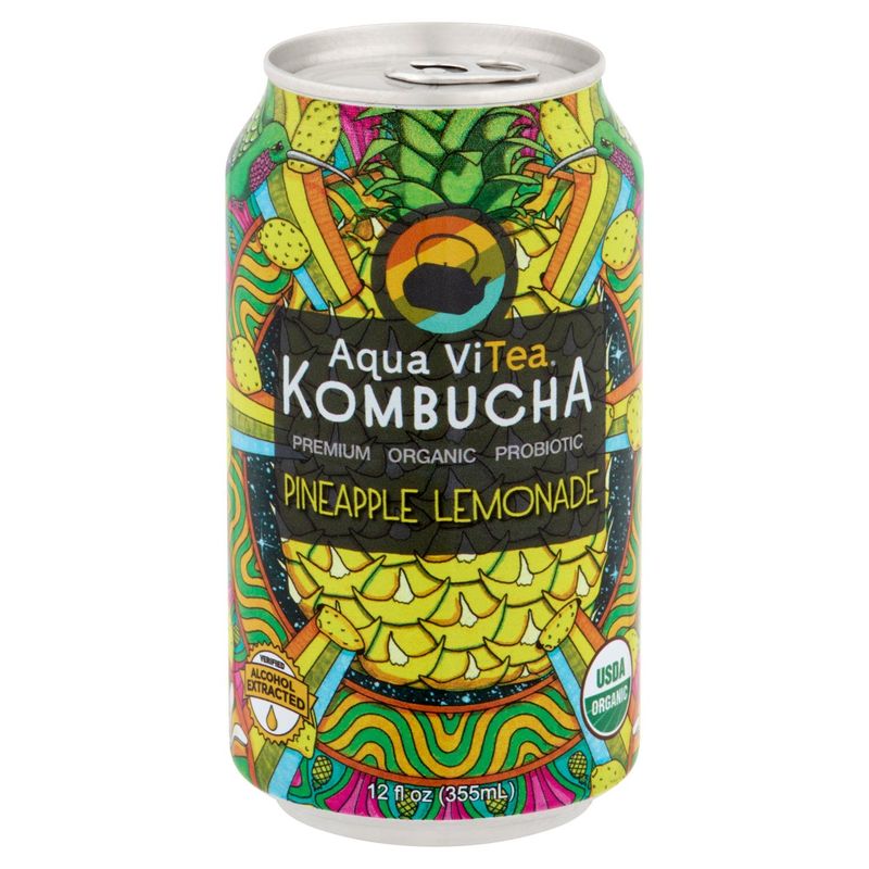 Aqua ViTea Pineapple Lemonade Kombucha, 12 fl oz