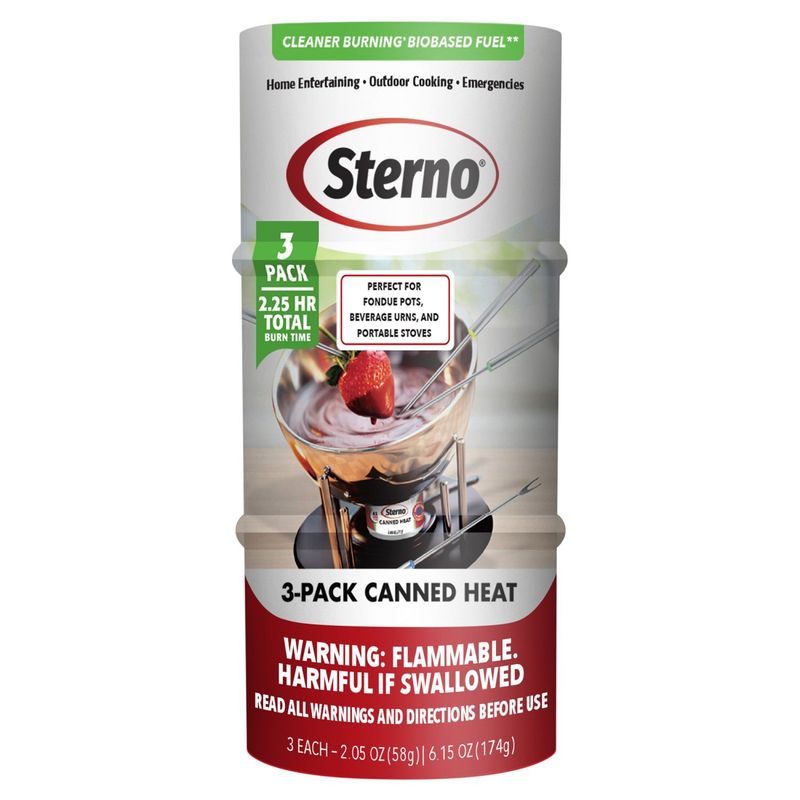 Sterno Canned Heat, 2.05 oz, 3 count