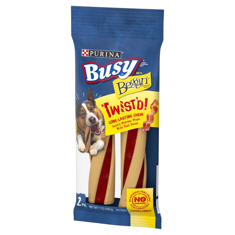 Purina Busy with Beggin' Twist'd! Dog Treats, Small/Med, 2 count, 7 oz