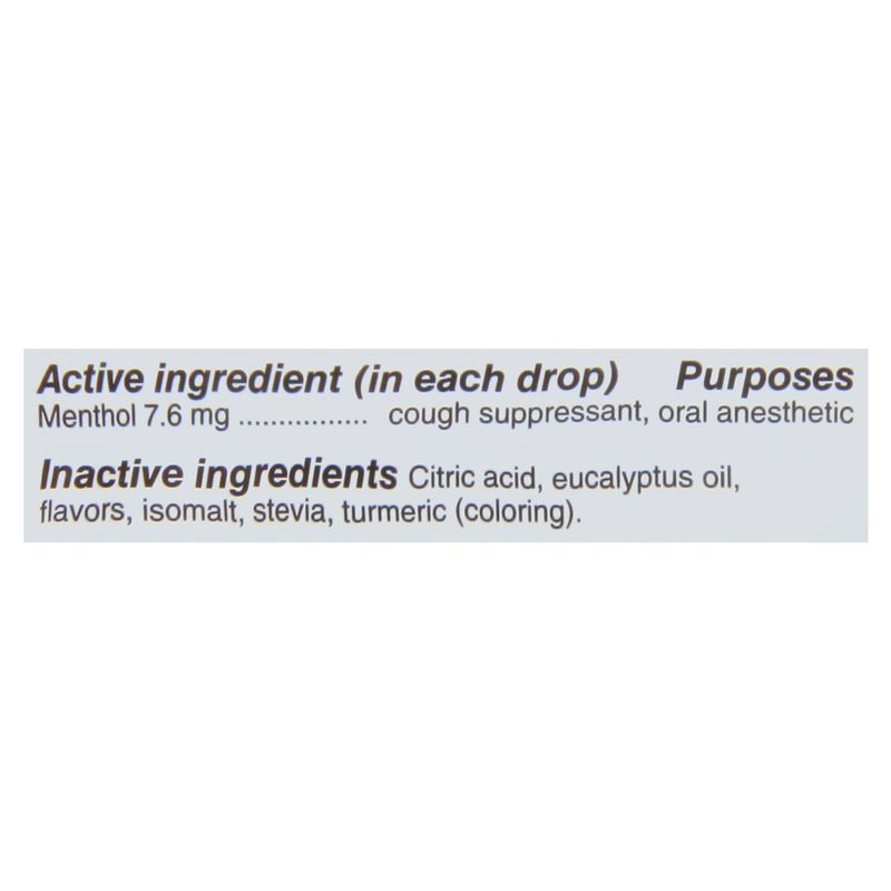 TopCare Health Sugar Free Honey-Lemon Flavor Cough Drops, 25 count