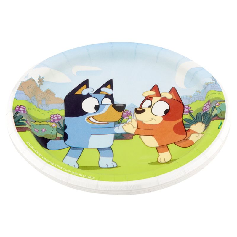 Unique Bluey Plates, 8 count