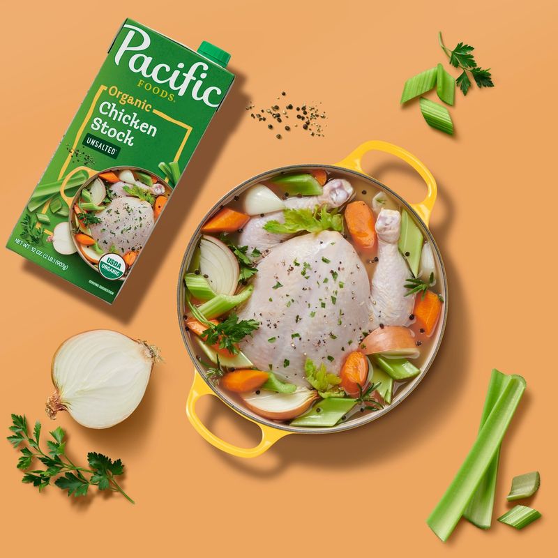 Pacific Foods Organic Unsalted Chicken Stock, 32 oz