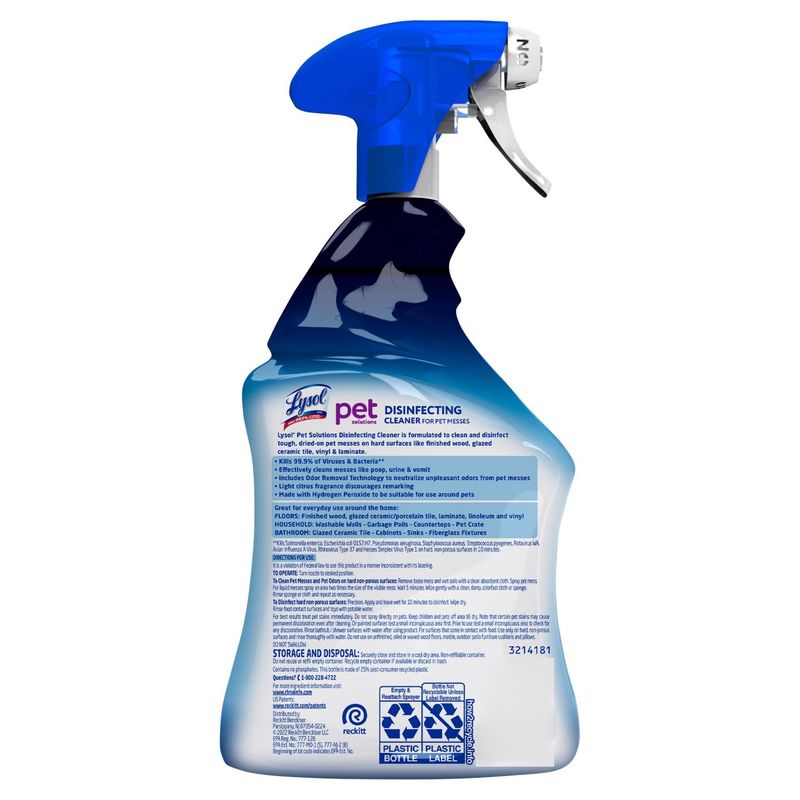 Lysol Pet Solutions Citrus Blossom Scent Disinfecting Cleaner, 32 fl oz