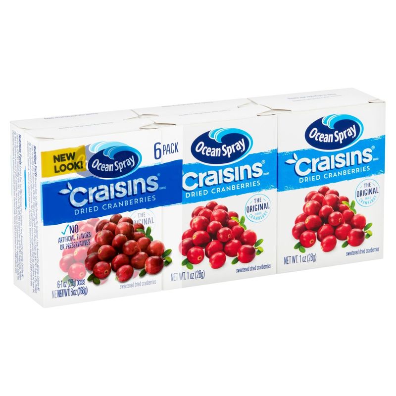 Ocean Spray Craisins The Original Dried Cranberries, 1 oz, 6 count