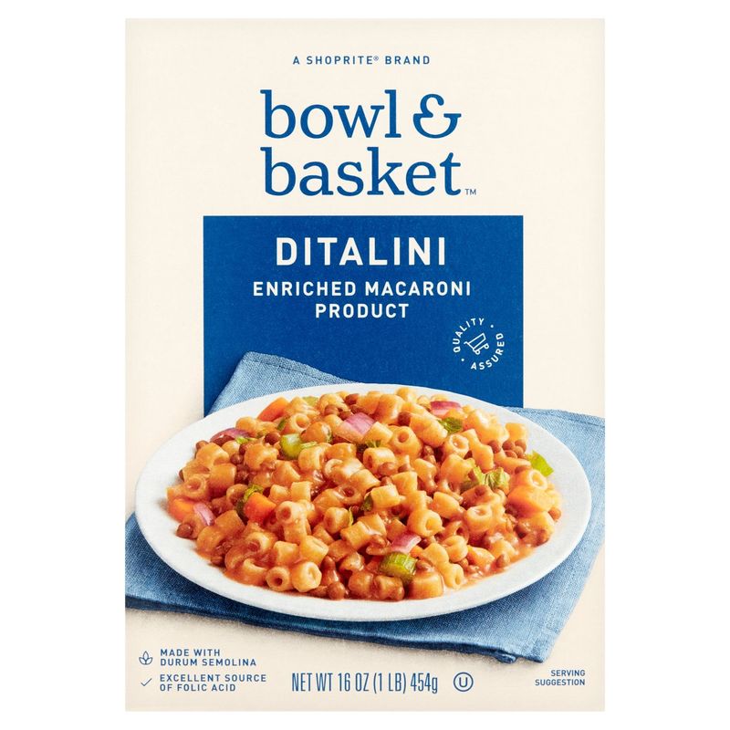 Bowl &amp; Basket Ditalini Pasta, 16 oz