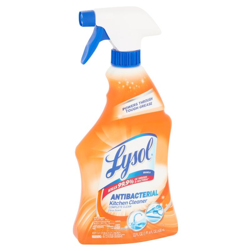 Lysol Citrus Scent Antibacterial Kitchen Cleaner, 22 fl oz