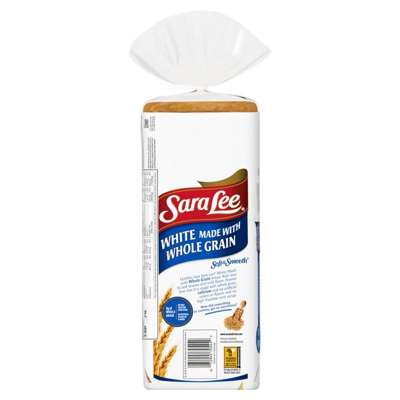 Sara Lee White Made with Whole Grain Bread, 1 lb 4 oz
