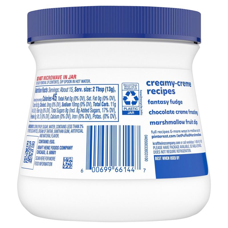 Jet-Puffed Marshmallow Creme, 7 oz