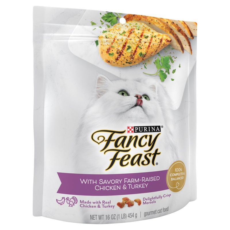 Purina Fancy Feast Gourmet Cat Food with Savory Farm-Raised Chicken &amp; Turkey, 16 oz