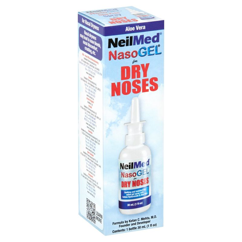 NeilMed NasoGel Drip Free Spray for Dry Noses, 1 fl oz