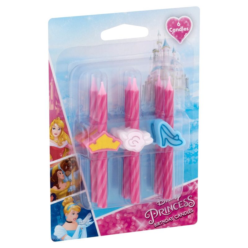 Disney Princess Birthday Candles, 6 count