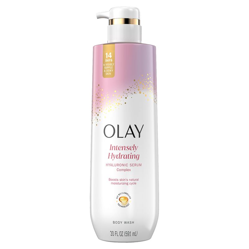 Olay Intensely Hydrating Hyaluronic Serum Complex Body Wash, 20 fl oz