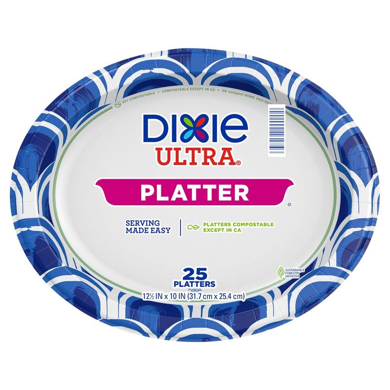 Dixie Ultra Platters, 25 count