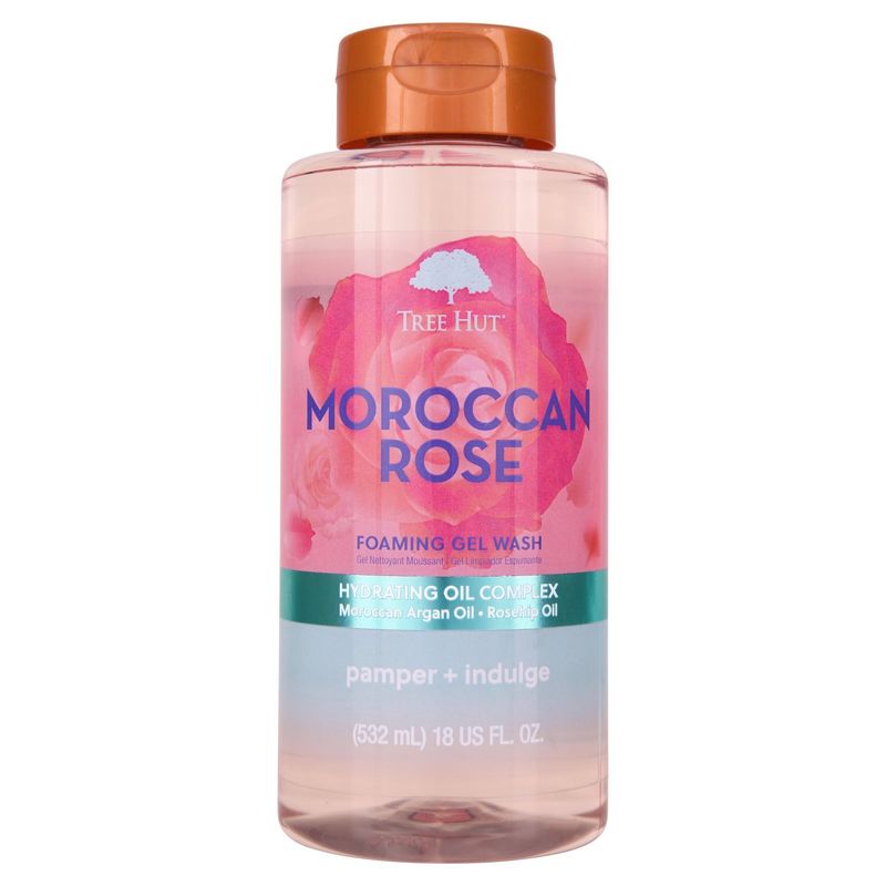 Tree Hut Moroccan Rose Foaming Gel Wash, 18 fl oz