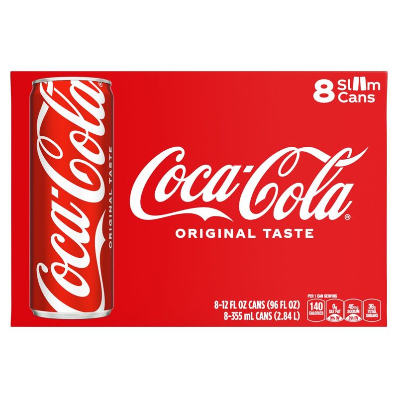 Coca-Cola Original Taste Soda, 12 fl oz, 8 count
