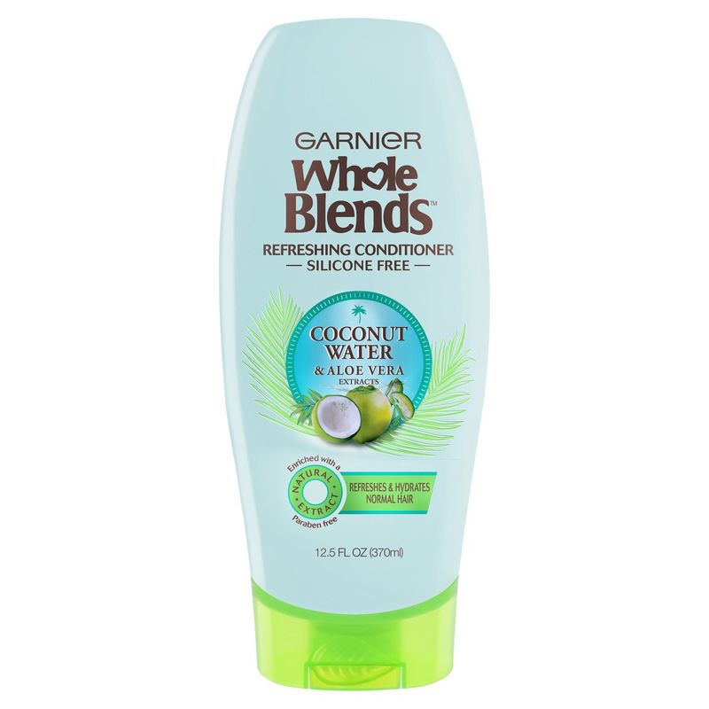 Garnier Whole Blends Hydrating Conditioner with Coconut Water &amp; Aloe Vera Extract, 12.5 fl. oz.