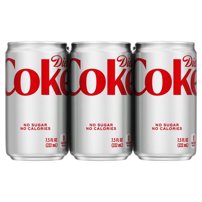 Diet Coke Soda, 7.5 fl oz, 6 count