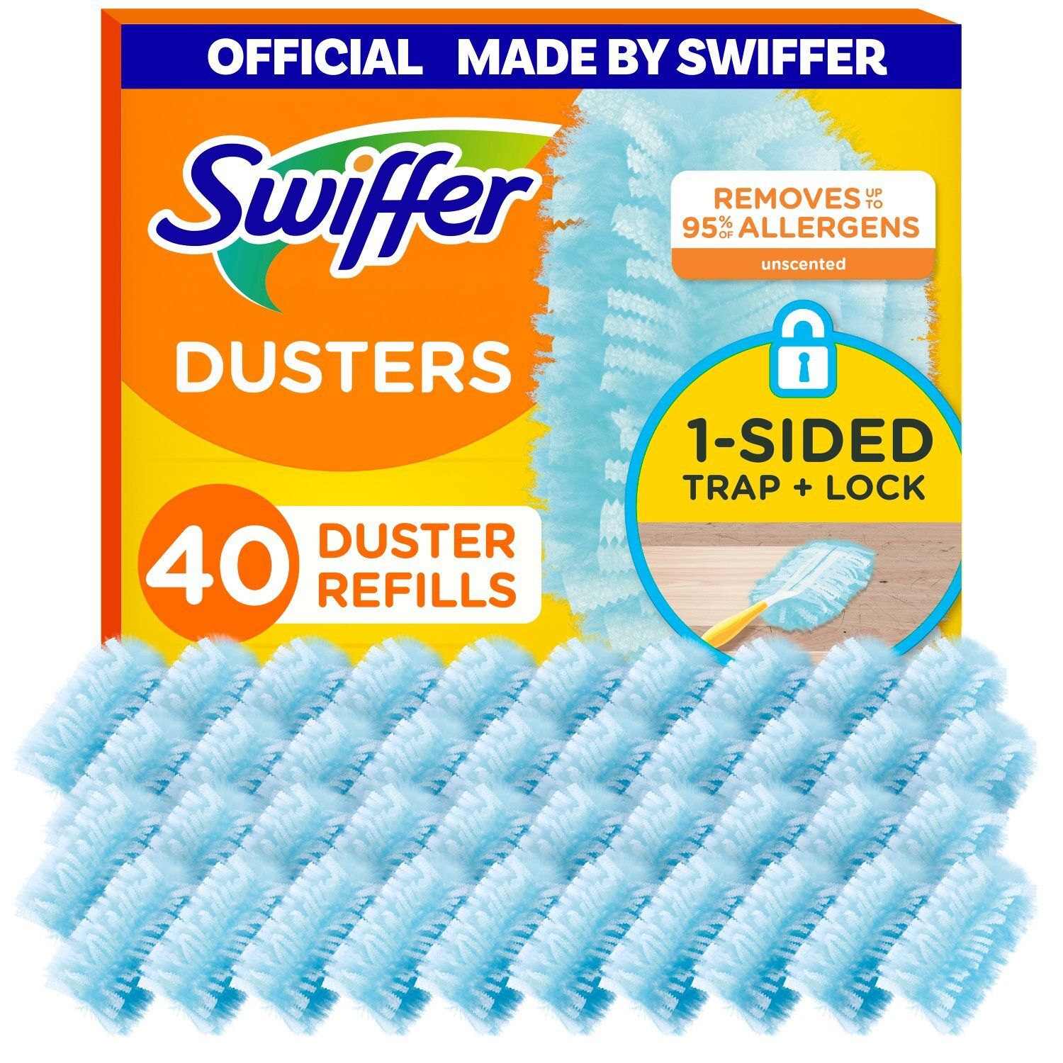 Swiffer Dusters Refill for Cleaning, Feather &amp; Microfiber Duster Alternative, Unscented, 10ct