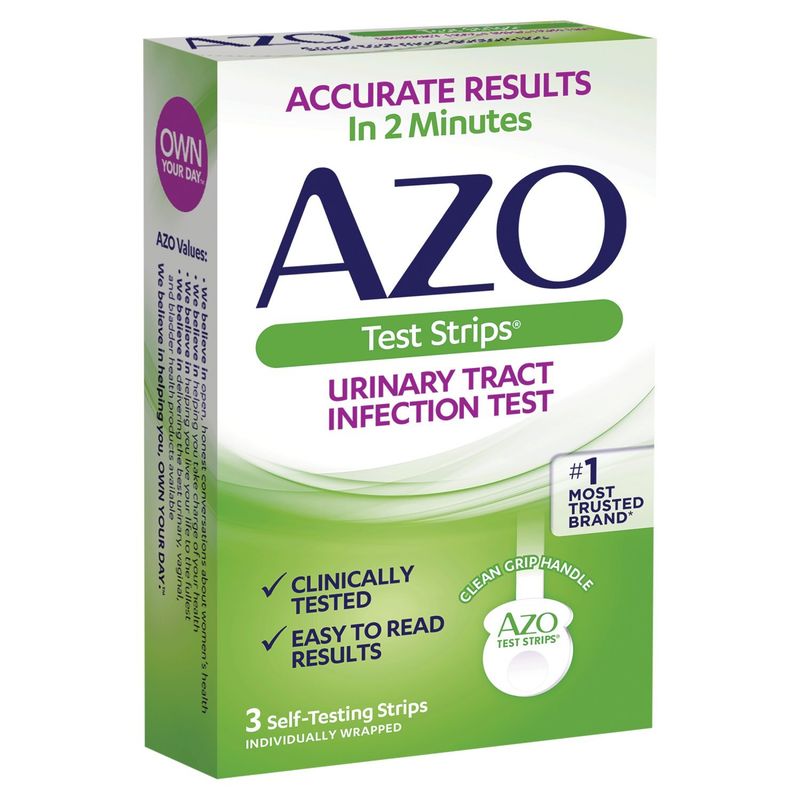 AZO Urinary Tract Infection Test Strips, 3 count