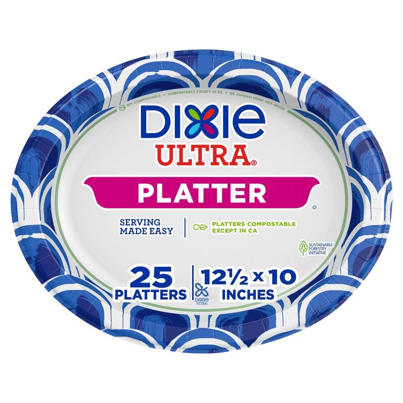 Dixie Ultra Platters, 25 count