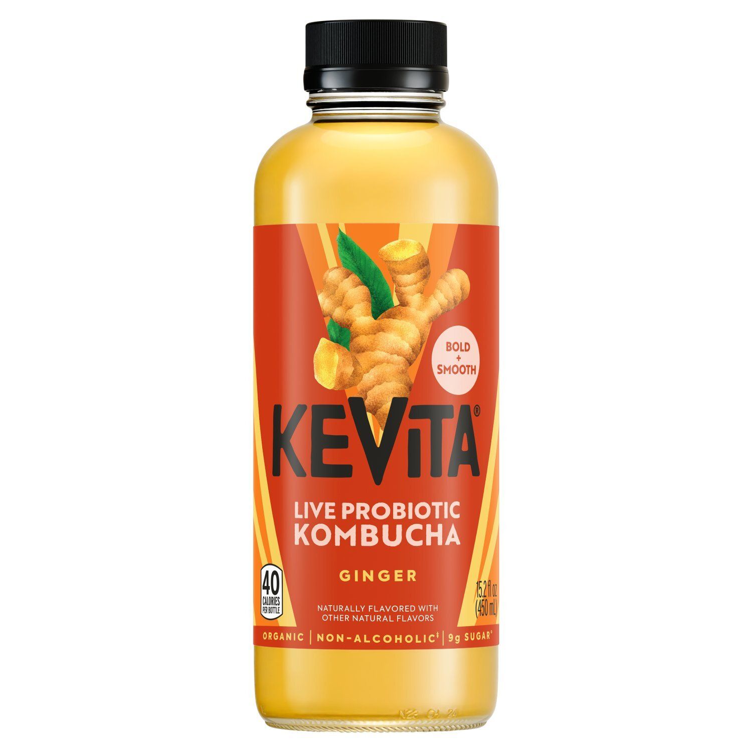 Kevita Ginger Live Probiotic Kombucha, 15.2 fl oz