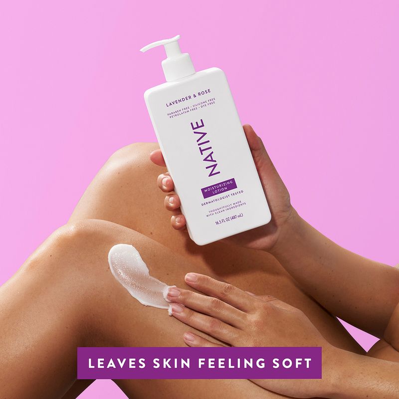 Native Lavender &amp; Rose Moisturizing Lotion, 16.5 fl oz