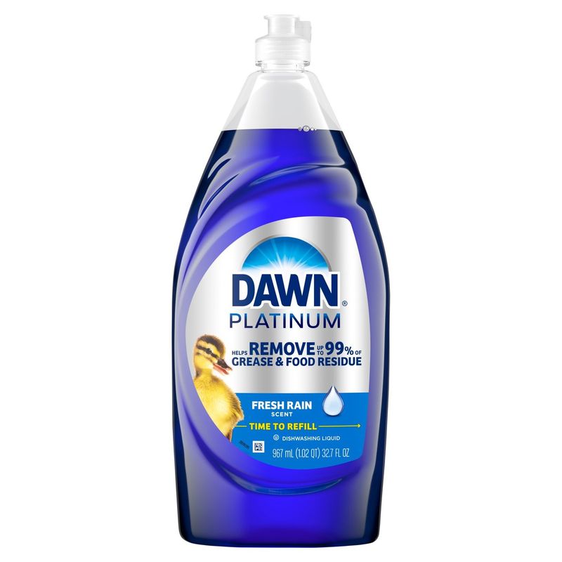 Dawn Platinum Fresh Rain Scent Dishwashing Liquid, 32.7 fl oz