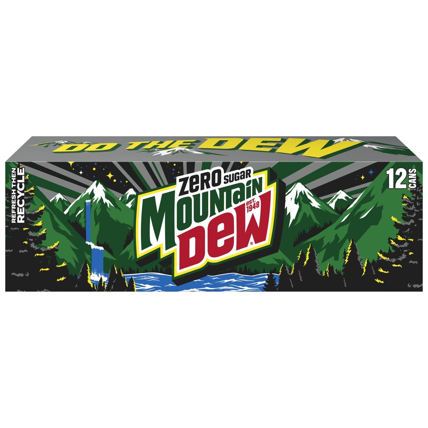Mountain Dew Zero Sugar Soda Citrus 12 Fl Oz, 12 Count