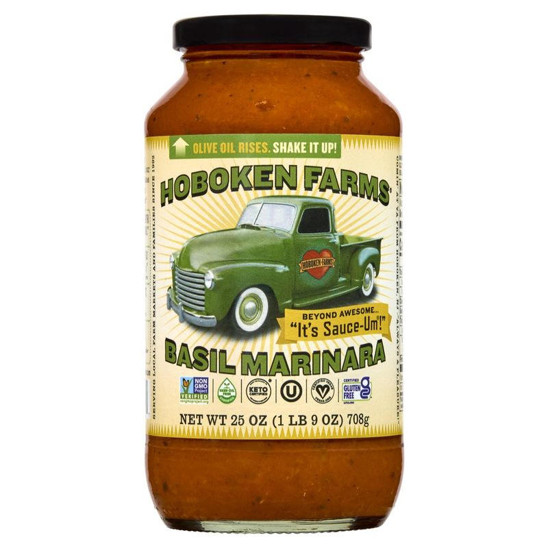 Hoboken Farms Basil Marinara Sauce, 25 oz