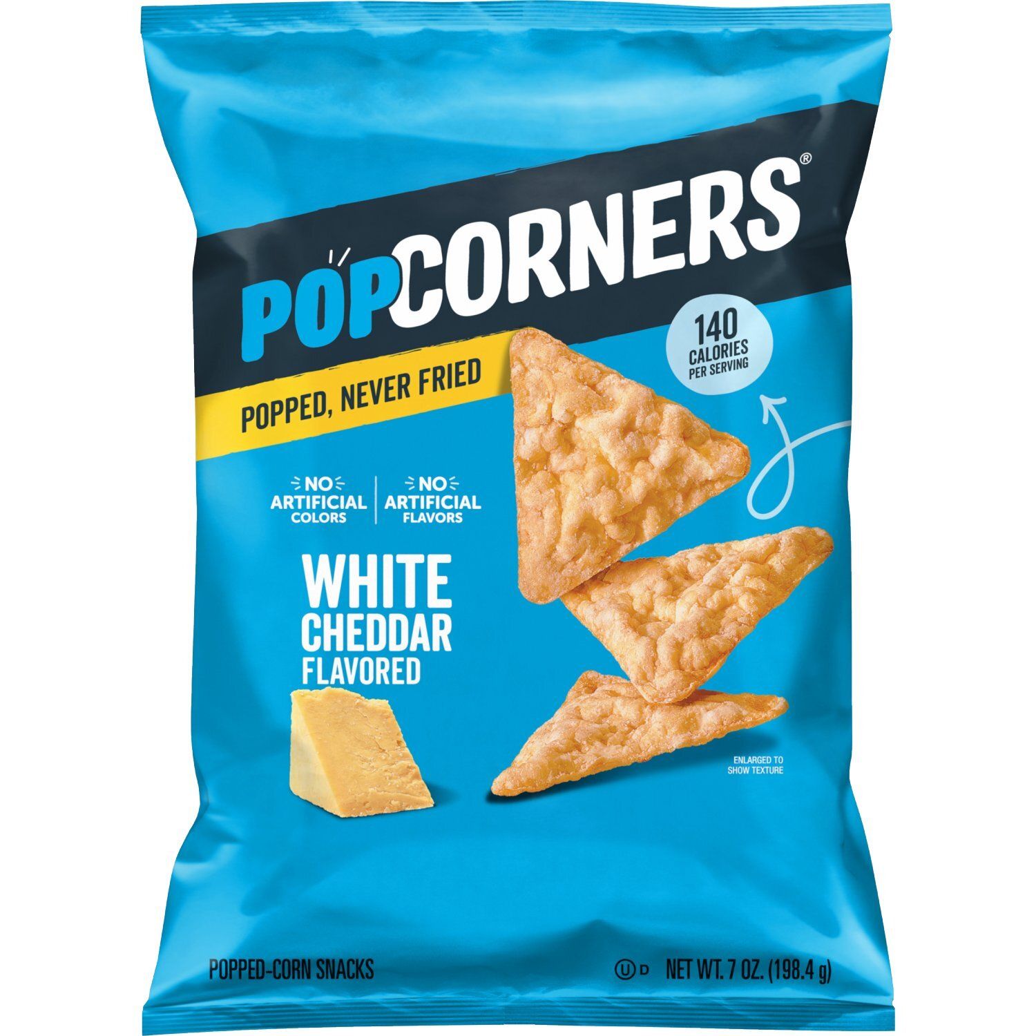 PopCorners The Crunchy And Wholesome Popped-Corn Snack White Cheddar Flavored 7 Oz