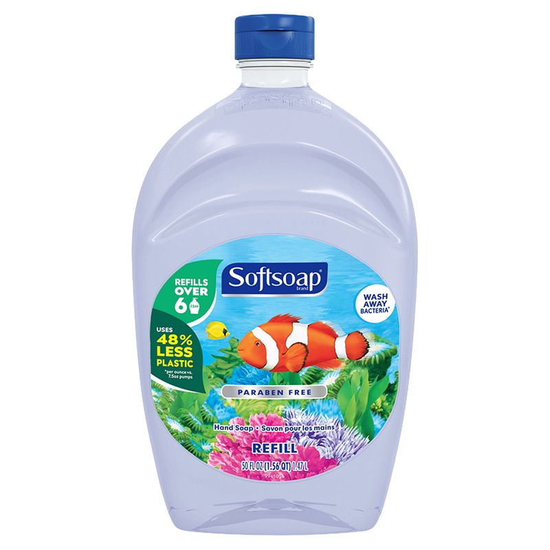 Softsoap Liquid Hand Soap Refill, Aquarium Series - 50 Fluid Ounce
