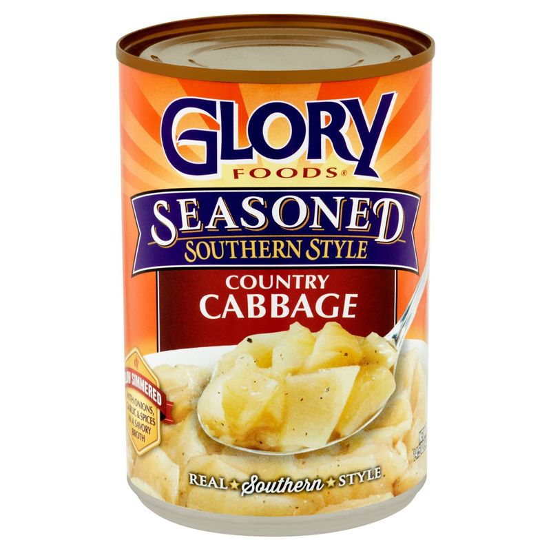 Glory Foods Seasoned Southern Style Country Cabbage, 14.5 oz