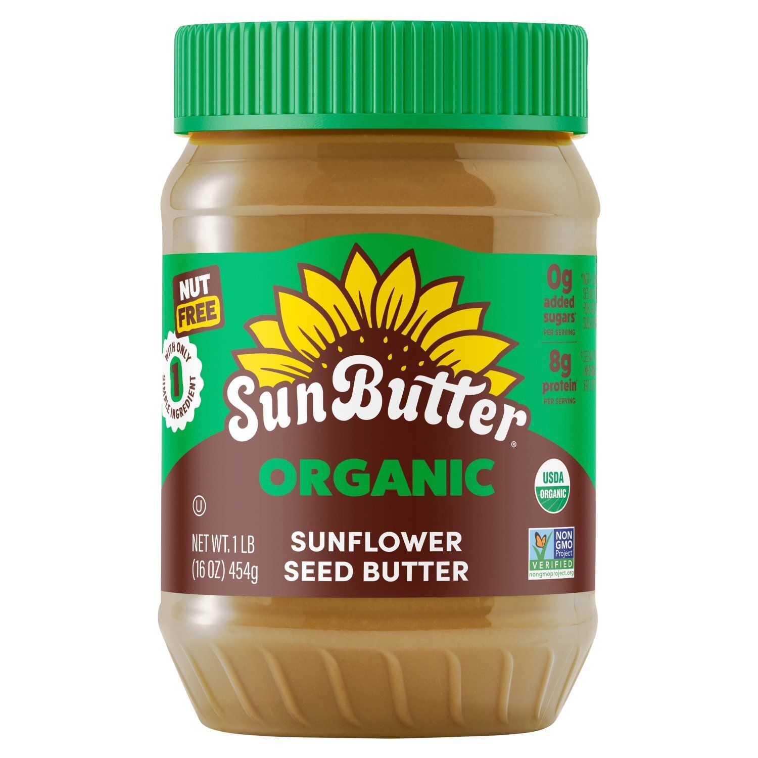 SunButter Organic Sunflower Seed Butter, 1 lb
