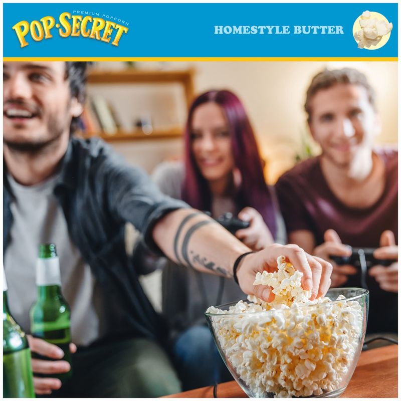 Pop Secret Homestyle Butter Premium Popcorn, 3.2 oz, 3 count