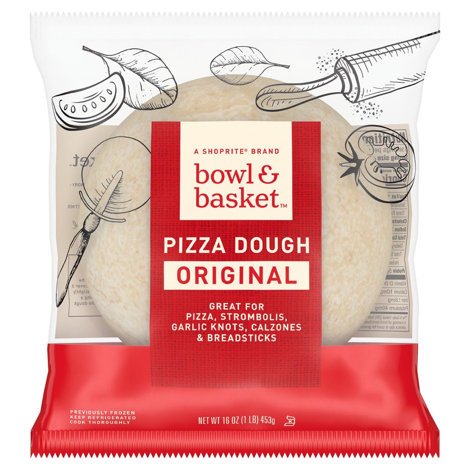Bowl &amp; Basket Original Pizza Dough, 16 oz