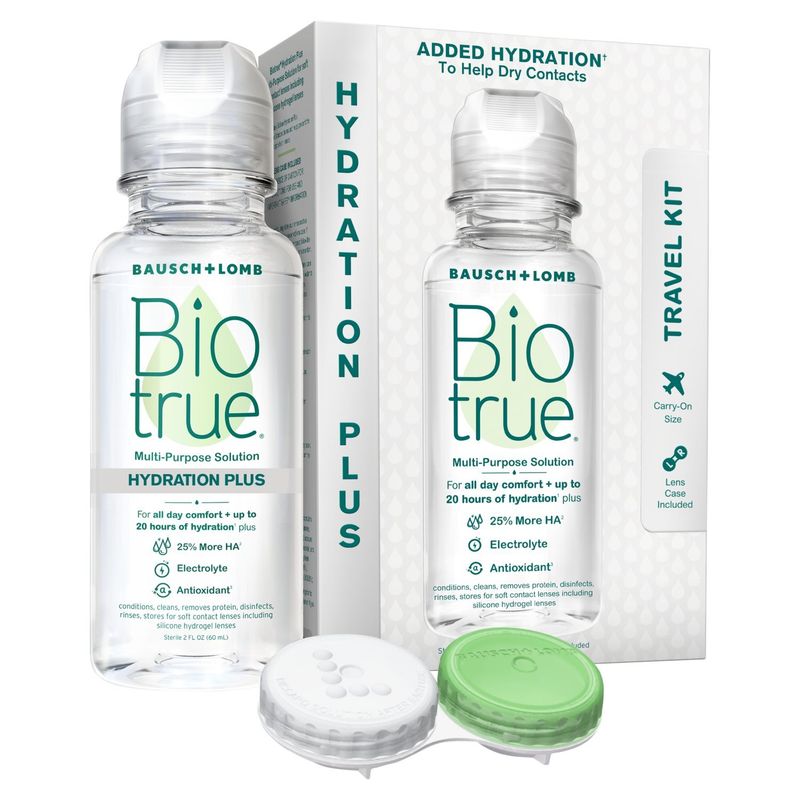Bausch + Lomb Biotrue Hydration Plus Multi-Purpose Solution Travel Kit, 2 fl oz