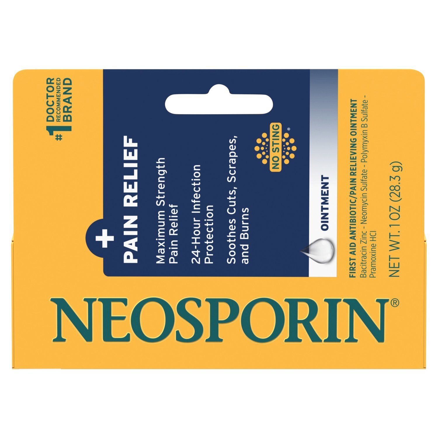 Neosporin First Aid Antibiotic/Pain Relieving Ointment, 1 oz