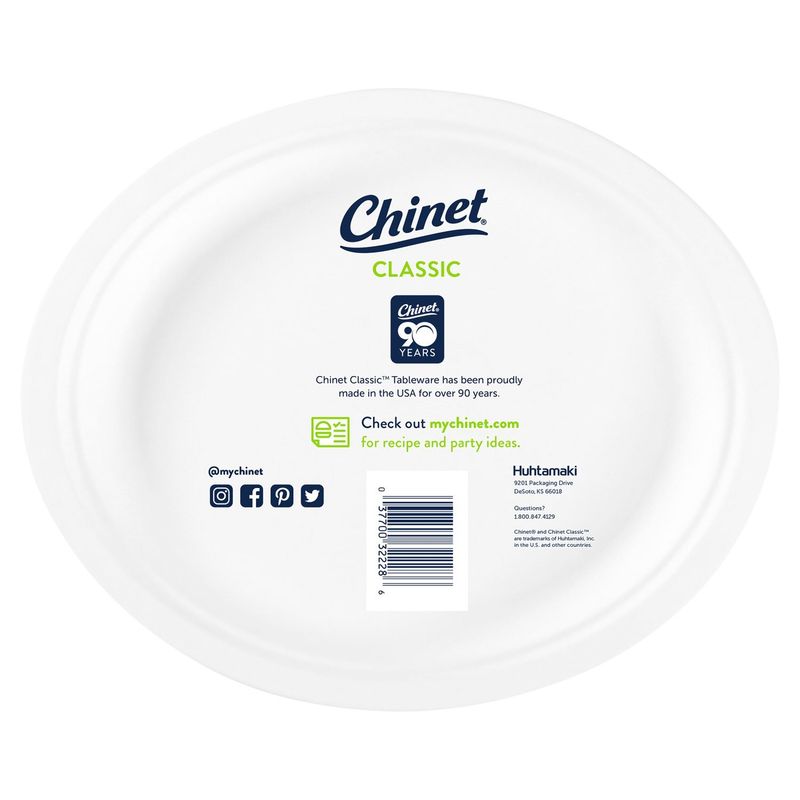 Chinet 12 5/8 Inch Classic Platter, 24 count