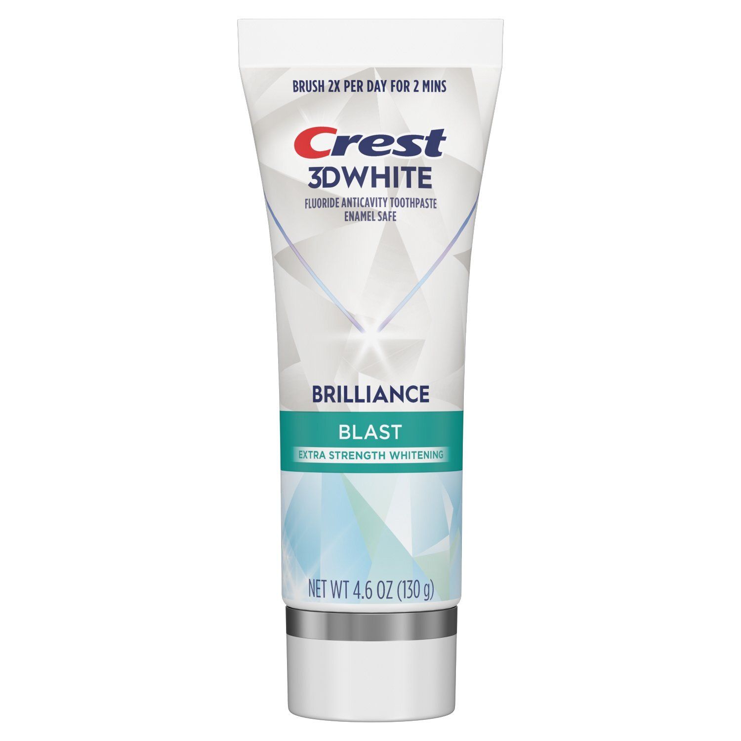 Crest 3D White Brilliance Blast Teeth Whitening Toothpaste, 4.6 oz, Whiter Teeth in 3 Days, Anticav
