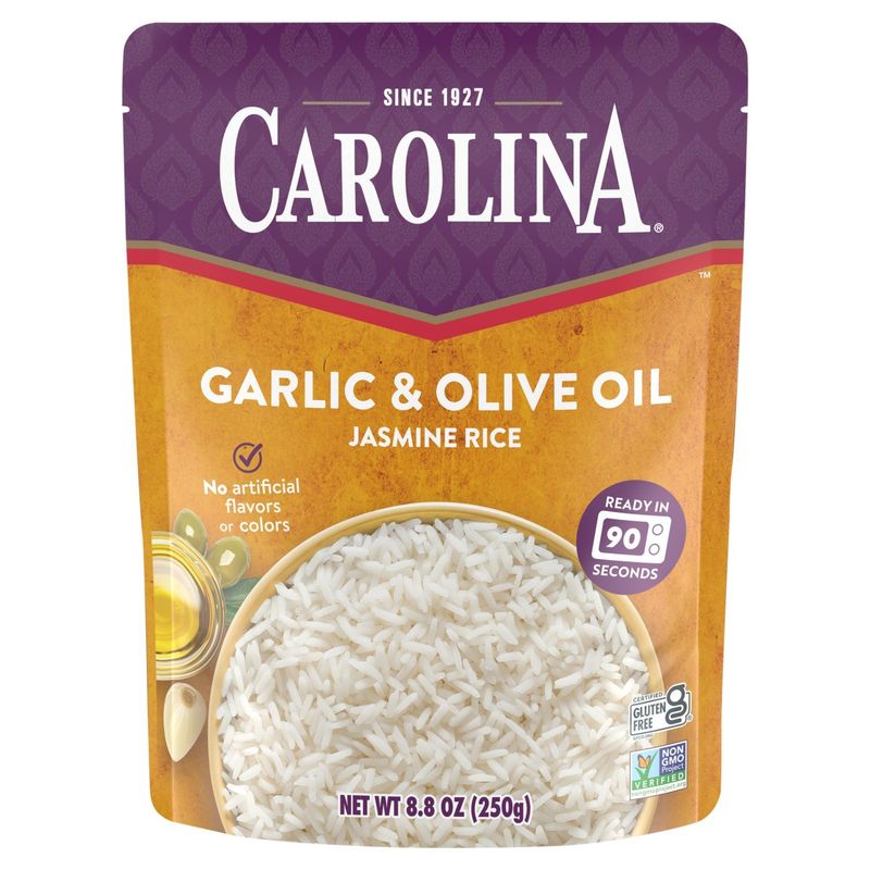 Carolina Garlic &amp; Olive Oil Jasmine Rice, 8.8 oz