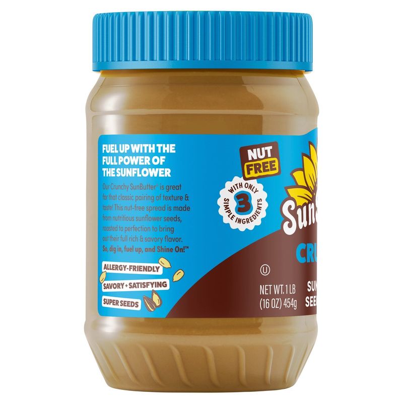 SunButter Crunchy Sunflower Seed Butter, 1 lb